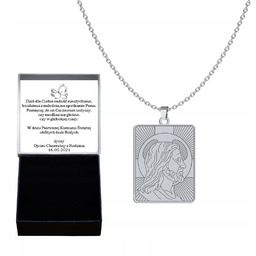 Medalik Srebrny Pan Jezus Pancerka 925 Prezent Biżuteria