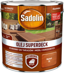 Olej do tarasów i mebli ogrodowych Superdeck Mahoń