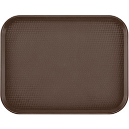 Taca antypoślizgowa do serwowania z polipropylenu 355x457mm brązowa