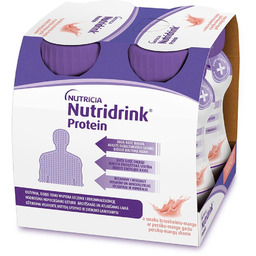 Nutrica, Nutridrink Protein, smak brzoskwini i mango, 4x125