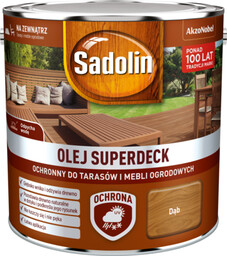 Olej do tarasów i mebli ogrodowych Superdeck Dąb