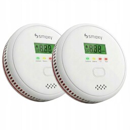 Czujnik Czadu i Dymu Detektor Tlenku Węgla Certyfikowany