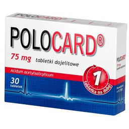 Polocard 75 mg, 30 tabletek dojelitowych