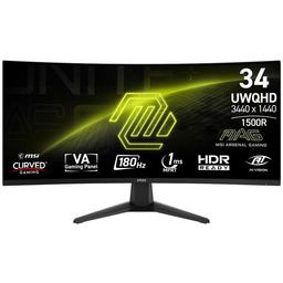 Monitor MAG 346CQ 34 cale/LED/UWQHD/Curved/180Hz/czarny