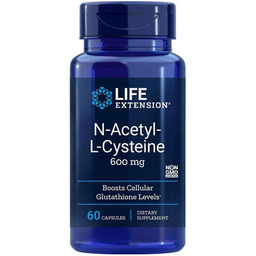 Life Extension, suplement diety N-Acetylo-L-cysteina (NAC), 60 kapsułek