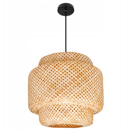 Lampa sufitowa Led wisząca żyrandol E27 oprawa pleciona