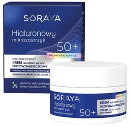 SORAYA Hialuronowy mikrozastrzyk Progresywny krem przeciwzmarszczkowy 50+