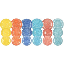 Tognana Chroma, Serwis obiadowy 18 sztuk, porcelana, multicolor