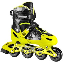 NILS EXTREME Łyżworolki NA18137A (rozmiar 35-38) Czarno-żółty