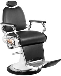 GABBIANO FOTEL BARBERSKI MOTO STYLE CZARNY