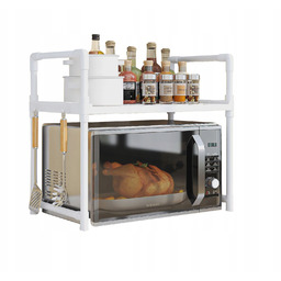 Półka Kuchenna pod mikrofalówkę Szafka Organizer Biała 2poziomy