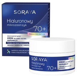 SORAYA Hialuronowy mikrozastrzyk Progresywny krem naprawczy 70+