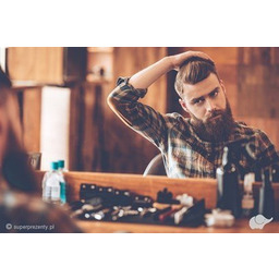 COMBO Strzyżenie i trymowanie brody z podgalaniem brzytwą