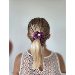 Pakamera Gumka jedwabna, scrunchie, frotka heather charm MIDI