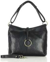 Klasyczna torba skórzana na ramię premium leather -
