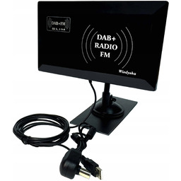 Antena radiowa pokojowo zewnętrzna Dab+fm Slim