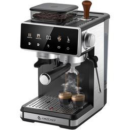 Ekspres do kawy kolbowy AMZCHEF CE-CM5560-SV (srebrny)