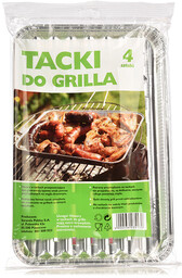 Tacki do grilla prostokątne Grosik 4 sztuki