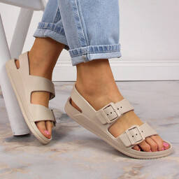 Sandały damskie sportowe piankowe beżowe Big Star LL274746