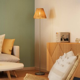 OSRAM Lampa stojąca Decor Raffia, brązowy / rdzawy,