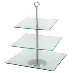 AMBITION Patera Laura 62070 3 poziomy Przezroczysto-srebrny Czujnik