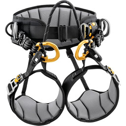 PETZL C069AA01 uprząż unisex, czarny/żółty, 1