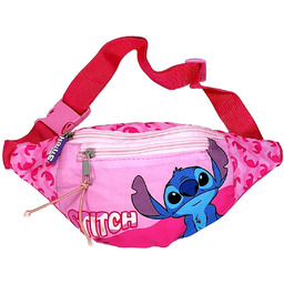 Różowa nerka, saszetka dla dzieci Disney Stitch