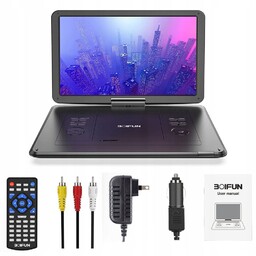 17.5" LCD Przenośny Odtwarzacz DVD Samochodowy Konsola Gier