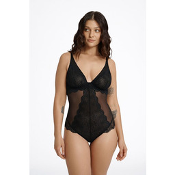 Koronkowe body Kim czarne