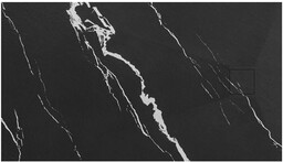 Brodzik prostokątny czarny struktura kamienia smc 120x90 Magnum