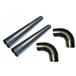 Zestaw kominowy dymny piecowy fi 120mm stalowy 2