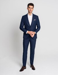 Spodnie do zestawu vergano granatowy slim fit