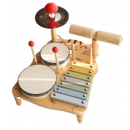 Drewniane Instrumenty Muzyczne Perkusyjne Perkusja Dla Dzieci Bęben