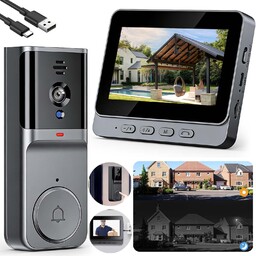 Dzwonek Bezprzewodowy Kamera Wideo Domofon Wodoodporny IP65