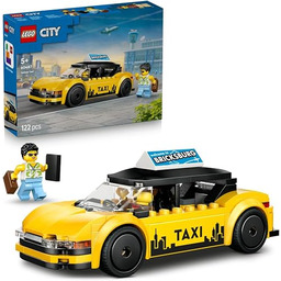 LEGO City Żółta taksówka 60487 Zabawkowa taksówka, zestaw
