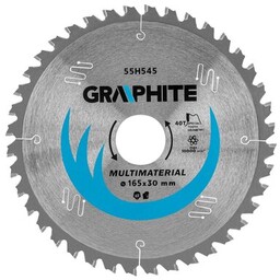 GRAPHITE Tarcza do cięcia 55H545 165 mm