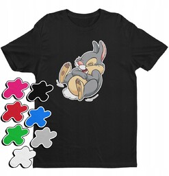 Koszulka T-Shirt Dziecięca Z Nadrukiem Bambi Tuptuś Dziewczynki
