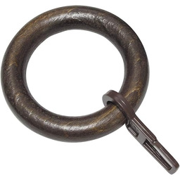 GARDINIA Kółka do zasłon, drewno, kolonialne, 3,7 x