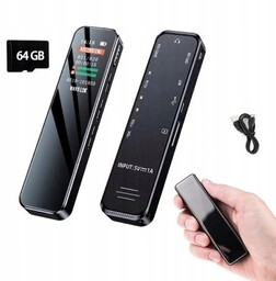 Dyktafon Cyfrowy Profesjonalny 1536 kb/s 64GB MP3 Detekcja