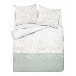 Detexpol Pościel bawełniana 220x200 biała beżowa miętowa 5111