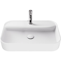 Besco Assos Cera-Line White umywalka nablatowa biała 60