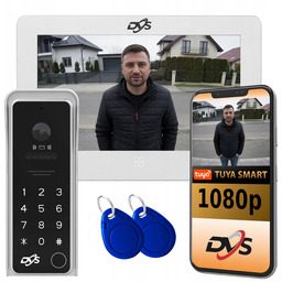 Wideodomofon WiFi 1080p 7 cali Tuya 2-żyłowy IP65