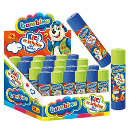 Klej w sztyfcie 9g 24szt Bambino BOX 5001864