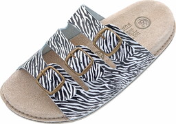 Klapki Skórzane Fusbet Zebra Komfort i Styl