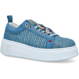Sneakersy damskie premium - GIO+ PIA350B NIEBIESKIE