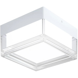 Plafon LED kwadratowy biały 13cm IP65 PLF-53628-WH
