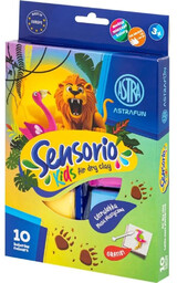 Lekka masa plastyczna Dżungla Sensorio Kids 10 kolorów