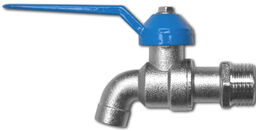 Kran kulowy ogrodowy 1/2" Cynk niklowany Bradas 3707