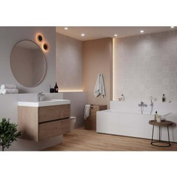 Płytka ścienna ALTERIO white patchwork structure satin 8mm