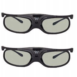 2 Szt. Okulary 3D Dlp Usb Akumulatorowe Aktywne
